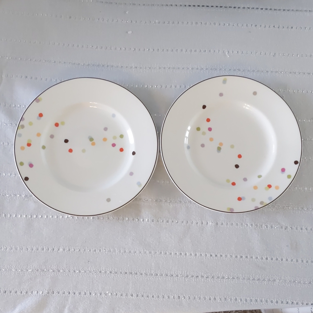 NWT Kate Spade Market Street Plate Set of 2